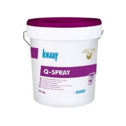 Knauf Q-SPRAY gatava špakteļmasa sienām un griestiem 25 kg Knauf Q-SPRAY gatava špakteļmasa sienām un griestiem 25 kg